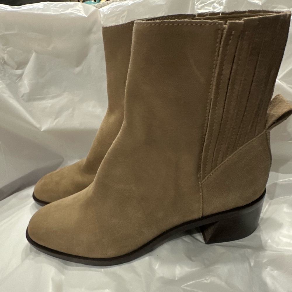 Dolce Vita Tan Suede Heeled Boots